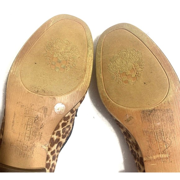 Vince Camuto Leopard Print Cow Hair Womens Flats Size 7.5 - Picture 7 of 11